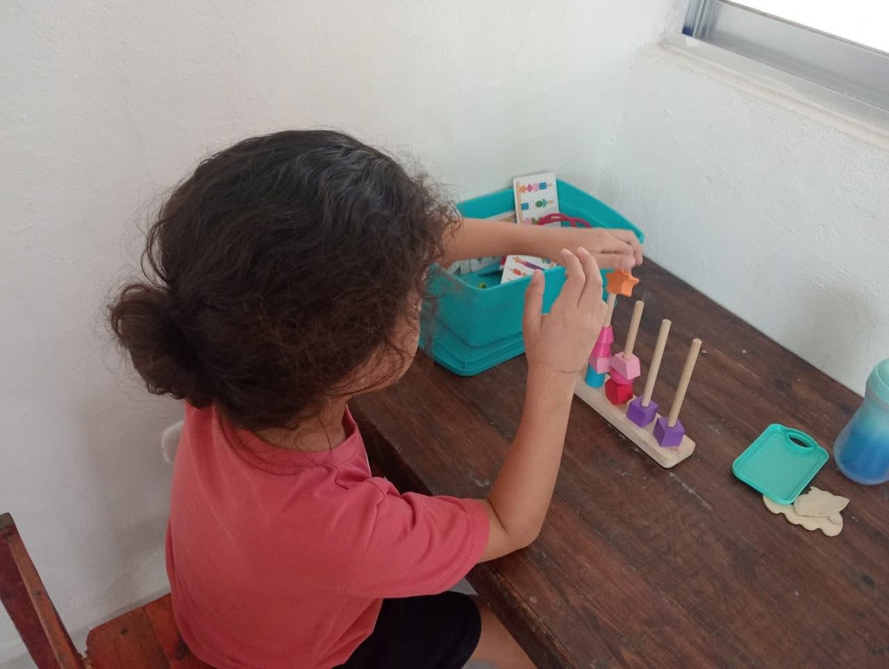 Terapia de desarrollo motor para autismo con juguetes especializados Mérida